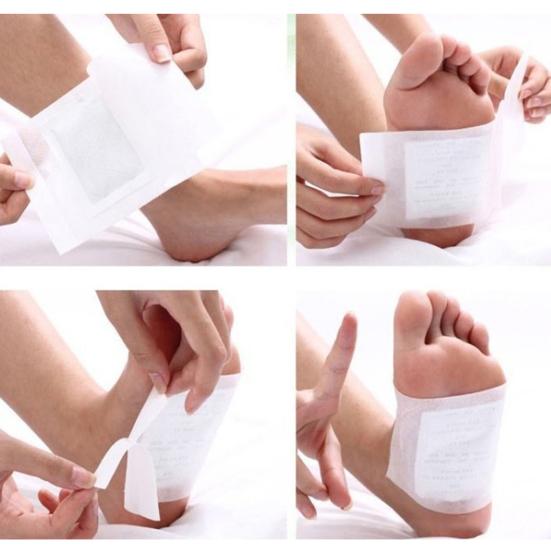 10Pcs Detox Foot Patches Stickers Weight Loss Humidity Removal Adhesive Pad