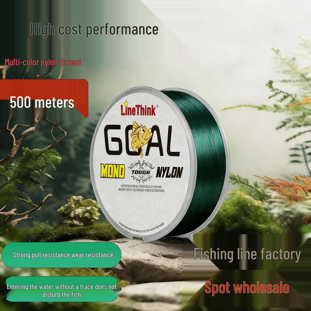 LineThink 500m Ultra-Langlebige Nylon-Monofilament-Angelschnur für die Meeresfischerei