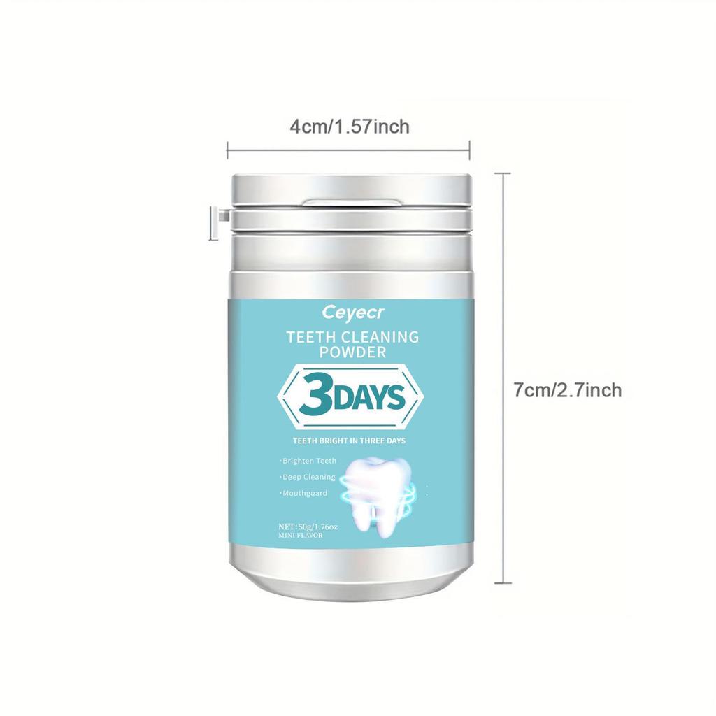 Purple Teeth Whitening Powder - 3-Day Stain Remover for a Fresh Smile