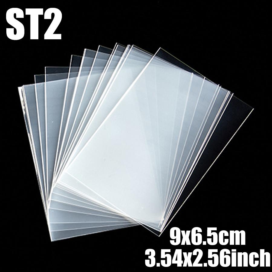 100pcs 8.8/9cm Clear Card Sleeves Transparent Trading Card Protectors Penny Sleeves Standard Card Holders Collectibles Storage
