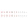 24 Pieces Short Pink Tender Girl Glitter Powder Pearlescent Manicure Cute Natural Sweet Ins Wind Boxed Batch
