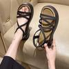 Women's 2024 Summer Platform Sandals with Small Cross-Strap and High Heel In New Korean Style