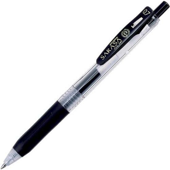 Zebra Sarasa 10 pieces Clips, 0.7mm, Black,