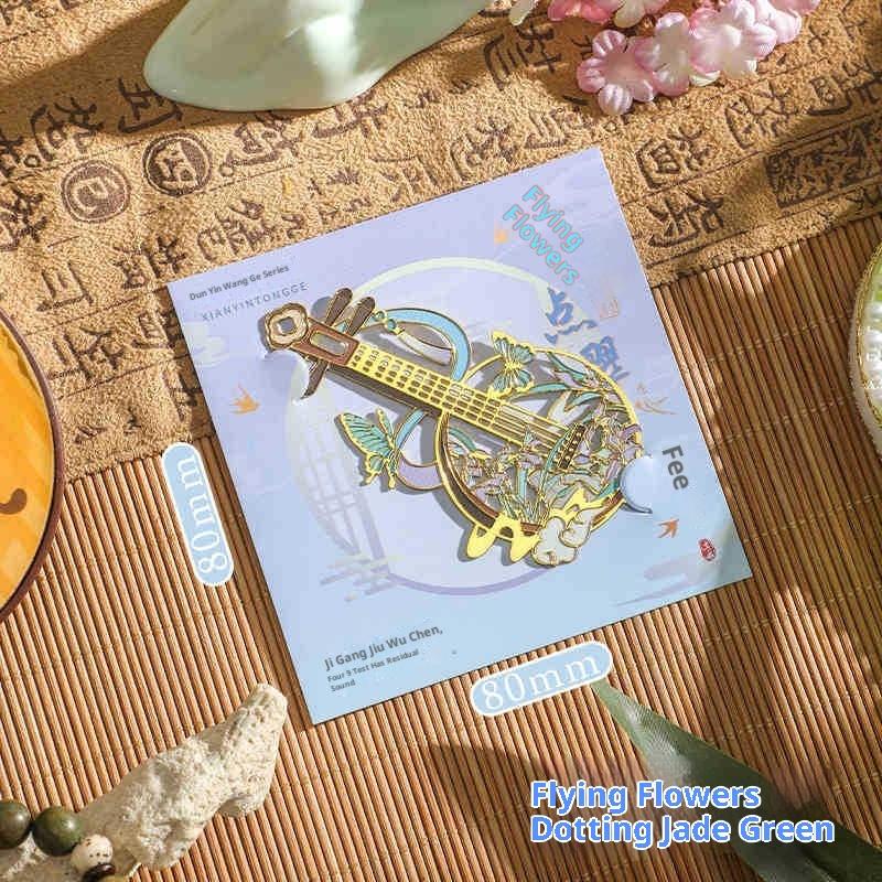 Student Reading Book Clip Vintage Butterfly Fan Metal Bookmark Hollow Flower Painting Bookmarks For Book Lovers Readers Gifts