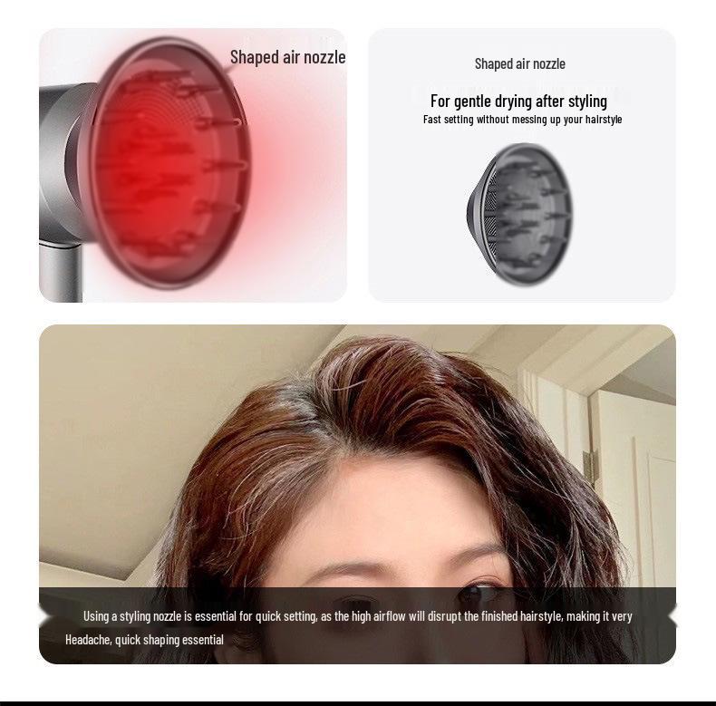 High-Speed Bladeless Hair Dryer with Negative Ion Technology for Salon and Hotel Use