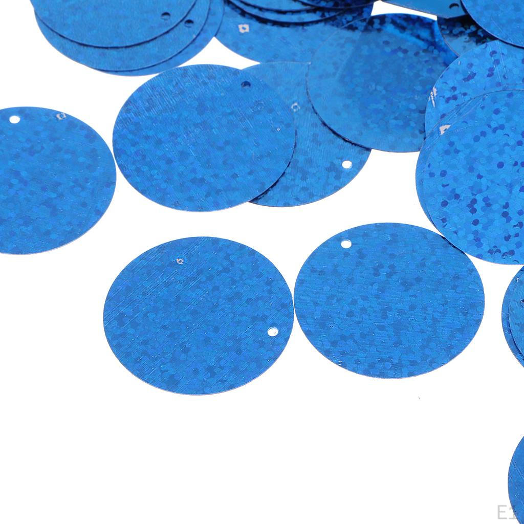100g / Pack 3cm Round Sequin Paillette Iridescent Spangles For Clothing Sewing Wedding DIY Craft