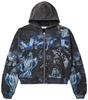 Y2K Camo Zip Up Hoodie Men Women Streetwear Graphic Print Vintage Oversized Sweatshirt Couple Jacket
