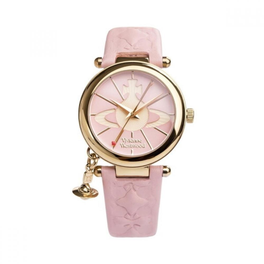 

Vivienne WeStwood Vivienne WeStwood Vv006pkpk женские S кожаные кварцевые часы 32 мм