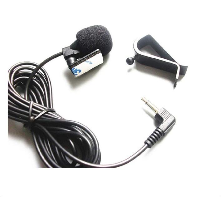 Car Microphone 3.5mm Stereo External Mic Car Radio Microphone Compatible with Kenwood Boss Corehan Power JVC Sony Jensen Alpine Vehicle Head Unit Car