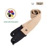 Retro Embroidered Ethnic Guitar Strap - Thickened Polyester for Wooden & Electric Guitars