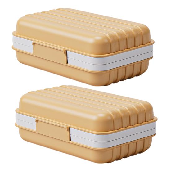 Soap Portable Bar Holder with Cover 2Pcs Travel Soap Container with Filter Hole