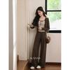 Luxiangnan Contrast Striped Knit Camisole Vest