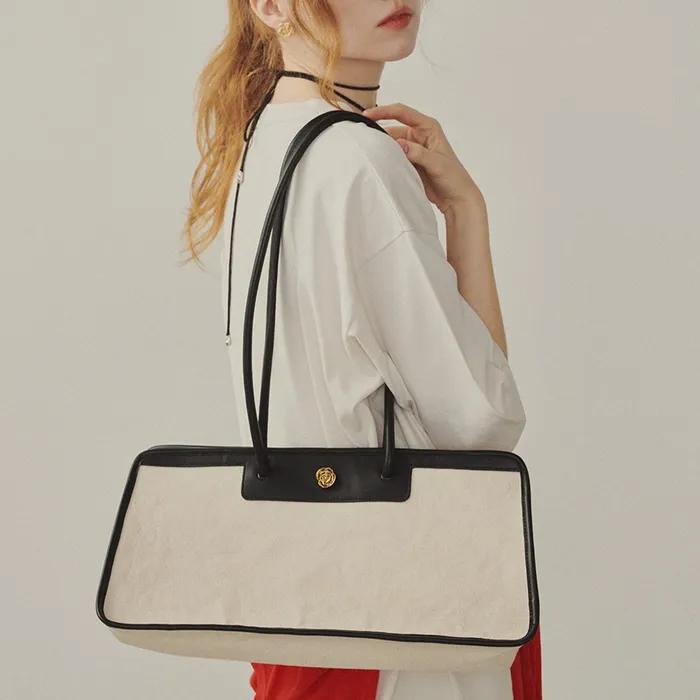 Signature Rose Canvas Bag_CREAM(315354)