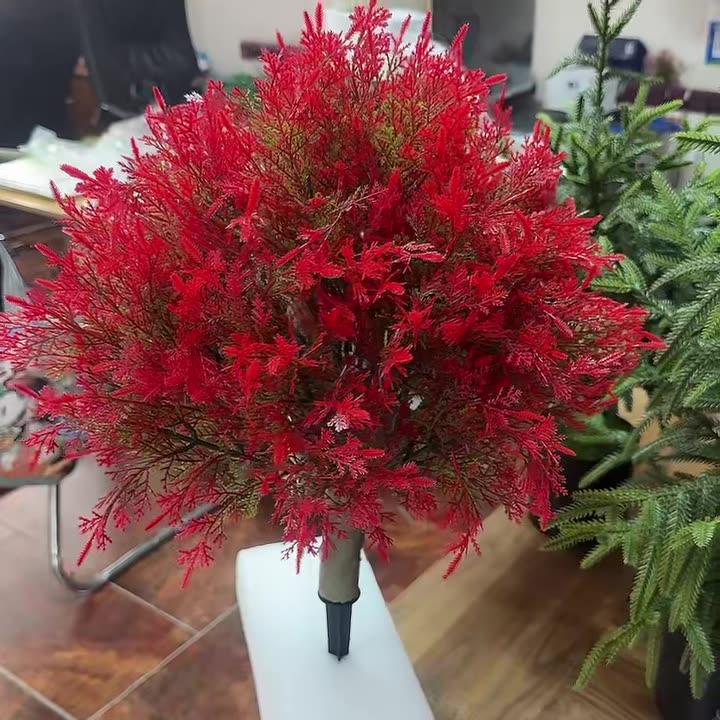 Artificial Cypress Topiary Tree with Ground Spike, Fake Evergreen Tree for Porch, Artificial Plants for Outdoor Planters Indoor UV Resistant