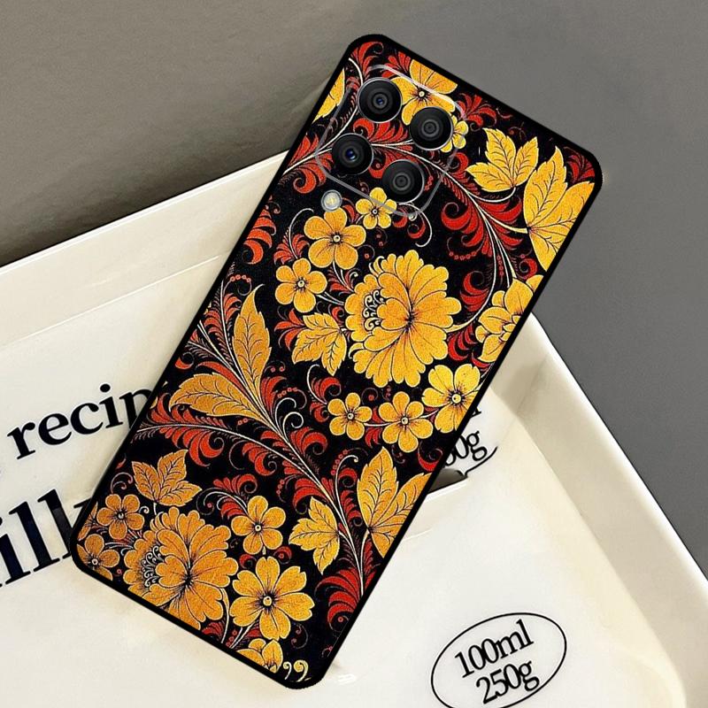 Russian Scarf Floral Case For Samsung Galaxy M21 M31 M14 M34 M54 M33 M16 M36 M56 M53 M13 M12 M32 M52 M15 M55 M35