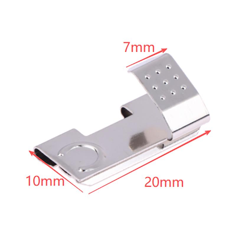 10 ks Bateriový klip Kontakty pro AA baterie BC-290-Ni Pružinová ocel Niklovaný Pozitivní Negativní Pár