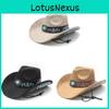 Sombrero de Cowboy Occidental de Estilo Étnico Tradicional Con Protección Solar Para Vacaciones Viajes