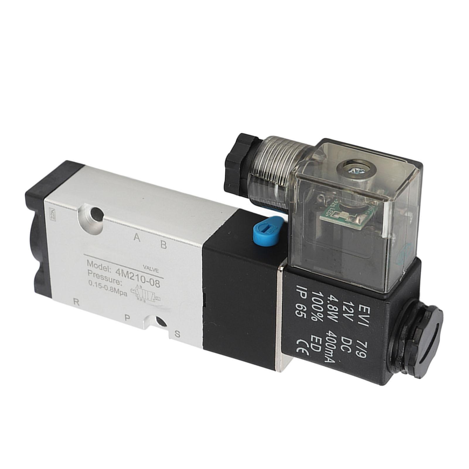 

Pneumatic Solenoid Valve 4M210 08 18inch NPT Thread Pneumatic Air Control Solenoid Valve DC12V