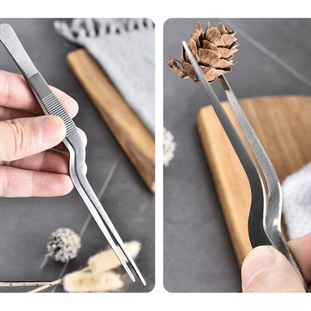Precision Food Clip 14/16/20cm BBQ Tweezer Kitchen Chef Tongs Tweezers Seafood Preparation