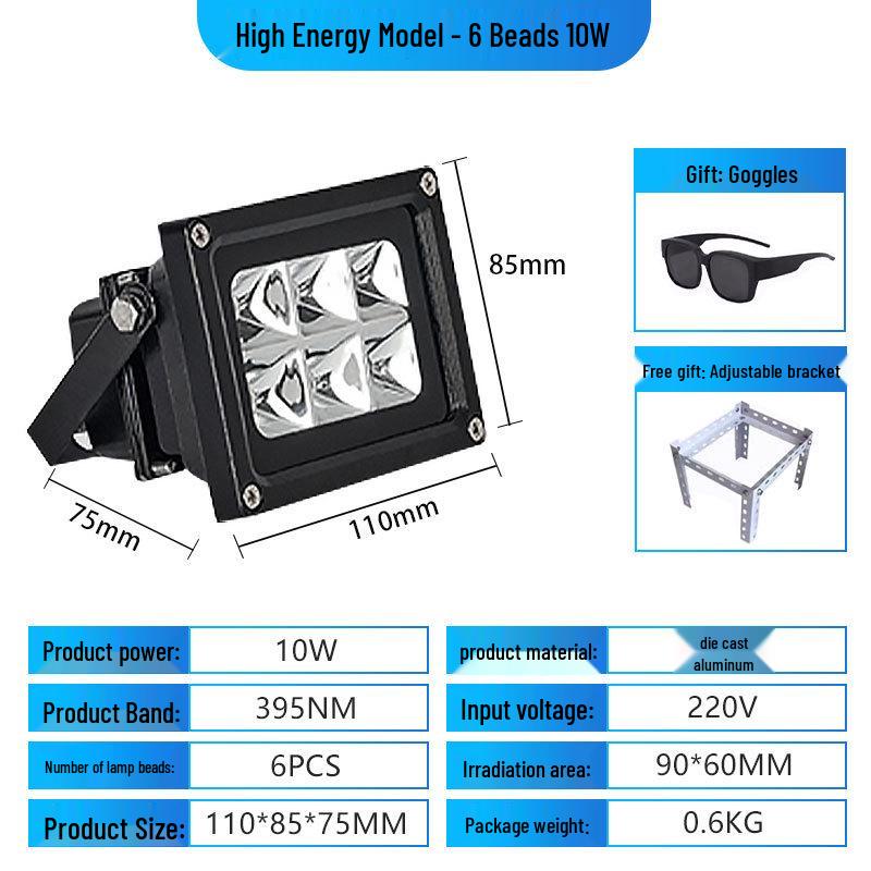 UV High-Power LED Curing Lamp for Resin and Ink