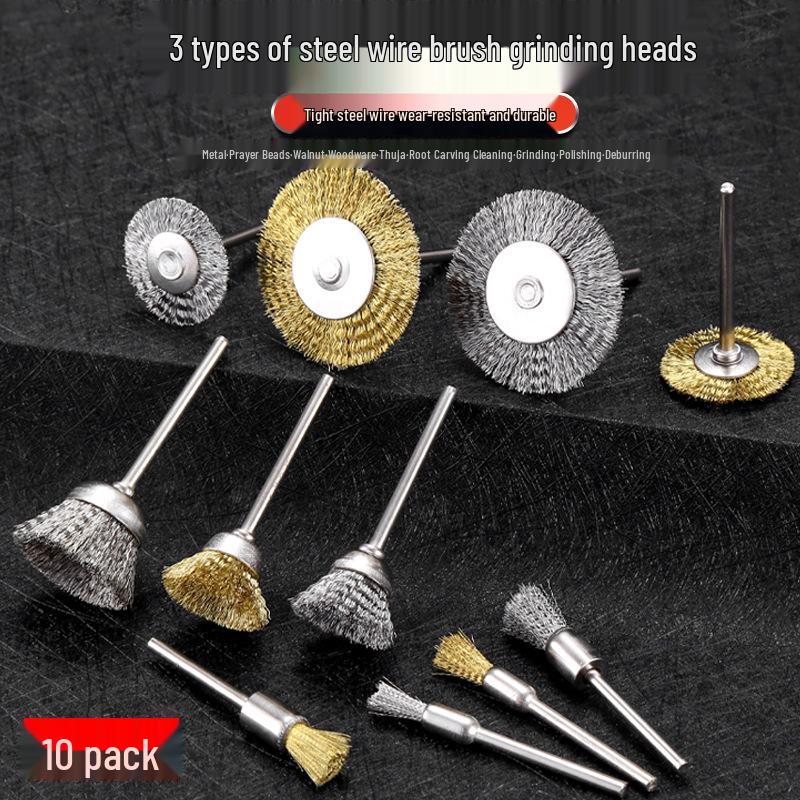 Electric Grinder Steel Wire Brush - Rust & Polishing Head for Walnut & Wenwan Grinding, Steel & Electric Brush.