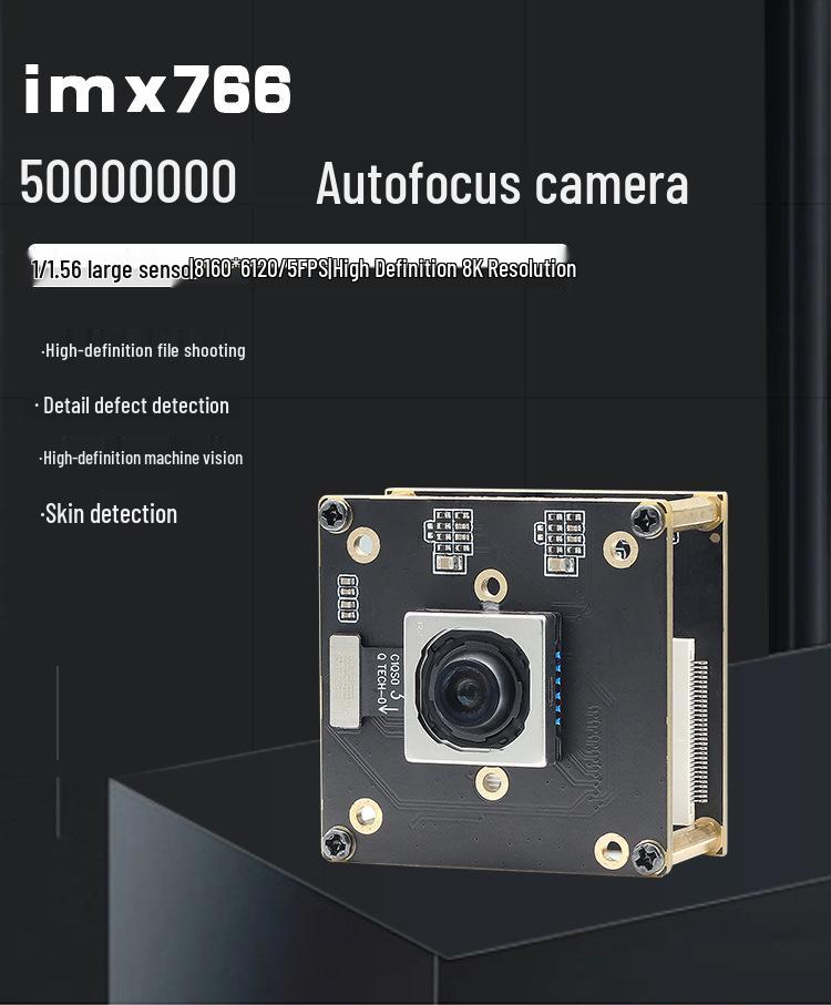 Moduł kamery 50MP 8K z autofokusem IMX766, wykrywaniem skóry, USB, bez sterowników