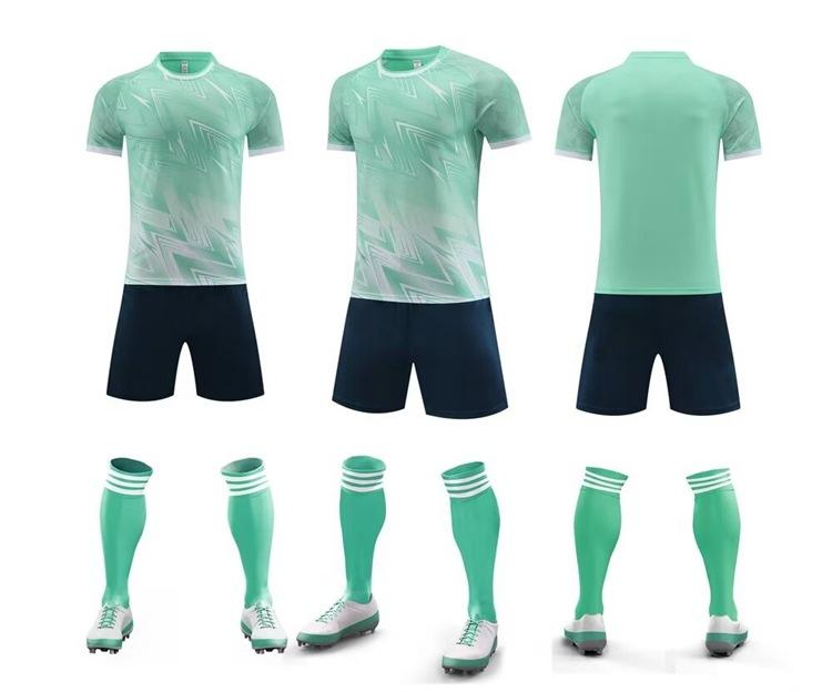 Unisex Adult Children Football Match Uniform Quick Dry Anti-sweat Soccer Jersey Short Sleeve Sport Training Outfit