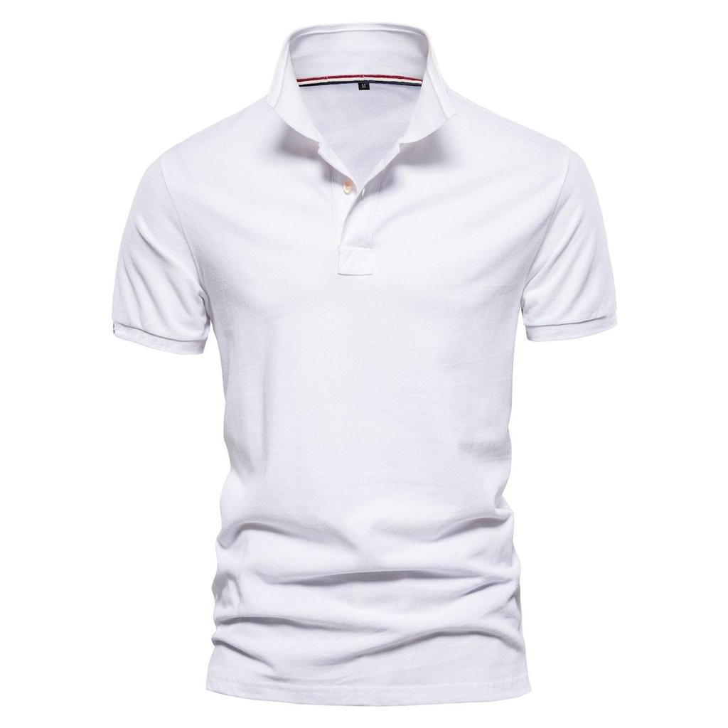 Summer New Cotton Sports Short Sleeve Men's Fashion Shirt Top