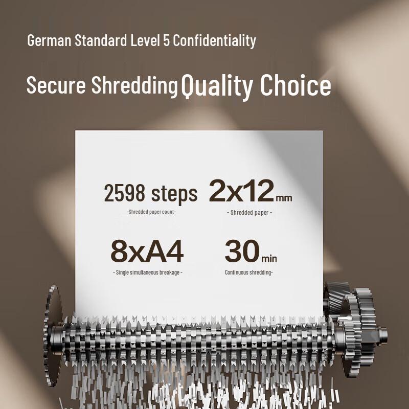 Deli GA666 Series 5-Level Security Shredder CN plug (adapter included)