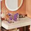 Butterfly Shape 8-Drawer Jewelry Box Organizer, Compact Storage For Rings, Necklaces, Earrings, Minimalist Bedroom Decor, Vanity Accessory