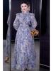 Stand Collar Long Sleeve Ruffle Waist Courtly Light Skirt - Spring 2026 Women's Collection
