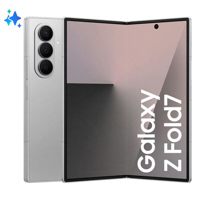 Smartphone Samsung Galaxy Z Fold7 5G Stříbrný, 12 GB RAM, 512 GB Paměť, 200 MP