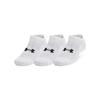 Under Armour Unisex Training Cotton No Show Socks 3 Pairs 1386313-100 207789