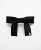 Merrymotive Black Corduroy Ribbon Hairpin