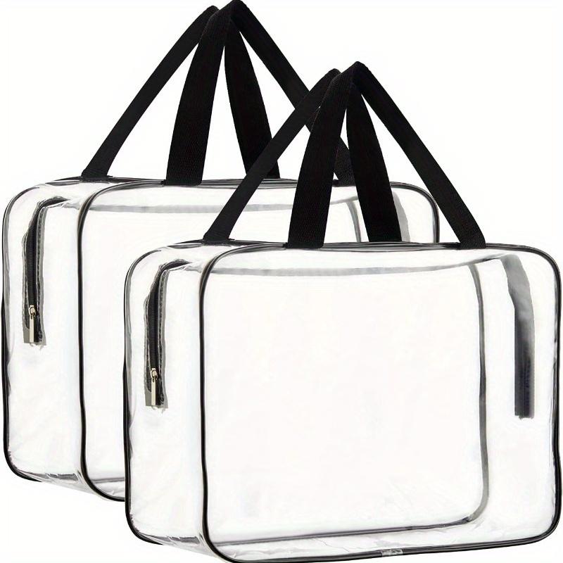 Große Klare Kosmetik-Kulturbeutel-Organizer-Tasche, Transparente Plastik-Tragetasche, Wasserdichte Transparente Kleine Klare Handtasche Geldbörse