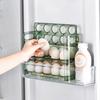 Stackable Egg Holders for Refrigerator,Clear 3x10 Egg Tray Storage Box Dispenser