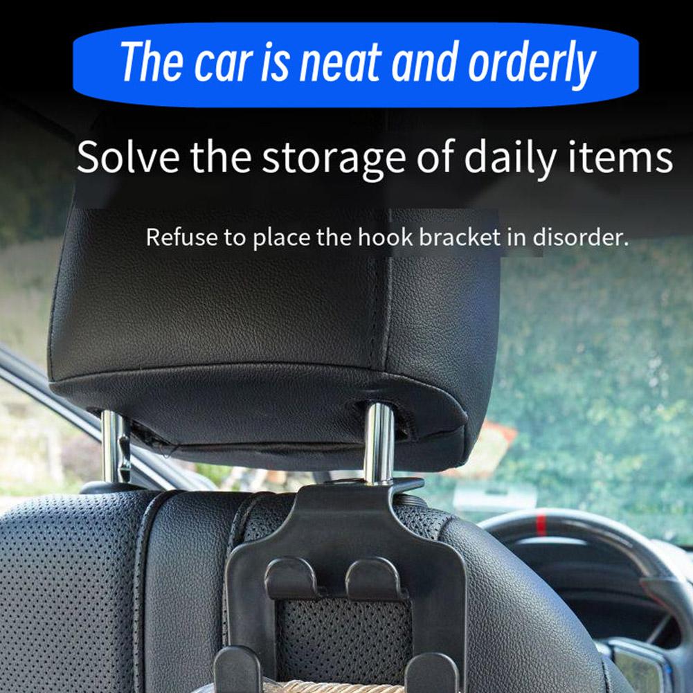 

2Pcs Universal Auto Seat Headrest Hook Storage Hanger Back Organizer Seat Car Accessories Vehicle Holder Car Interior S6P0