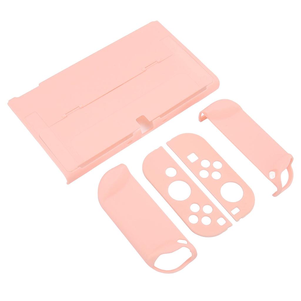 Protective Case for Switch Color Shell Full Protection Ergonomic Hand Grip Game Console Housing Cover Sakura Pink