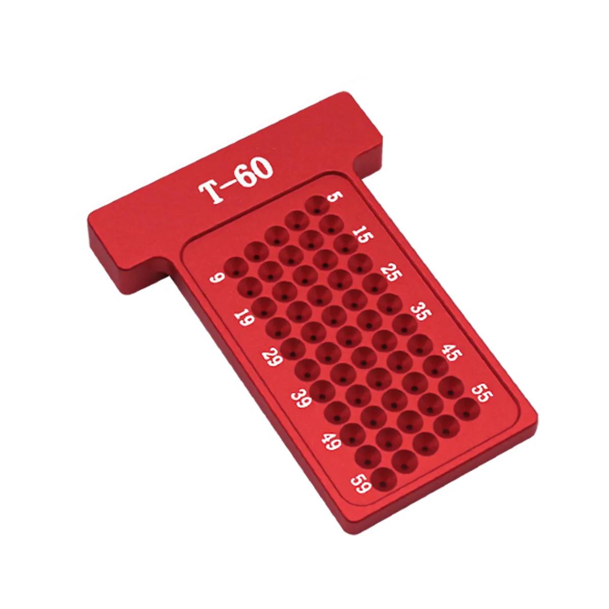 

60-260mm T-type Ruler Woodworking Scribe Hole Scribing Ruler Aluminum Alloy Line Drawing Marking Gauge Measuring Tools Carpentry