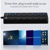 4 In 1 USB 3.0 Hub 7 Port With LED Indicator Independent Switch Control For Laptop Flash Drive Hard Disk Printer Camera Keyboard