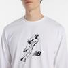 New Balance Shohei Ohtani Always On Logo Langarm Mittleres Herren-T-Shirt (MT6129GV), Weiß,