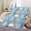 1pc Cupcake Cherry Lightweight Flannel Blanket, Comfortable and Warm Blanket, for Office and Camping Sofa Bed, Livingroom181