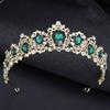 Baroque Big Water drop Tiara For Women Wedding Crown Birthday Party Elegant Crown Bridal Hair Jewelry Accessories
