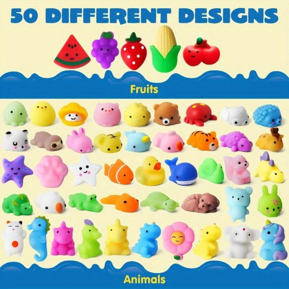 Mochi Squishy Toys Set, Mini Mochi Soft For Holidays, Gifts For Baskets Stress Relief Toy Squishies Party Favors Birthday Gifts