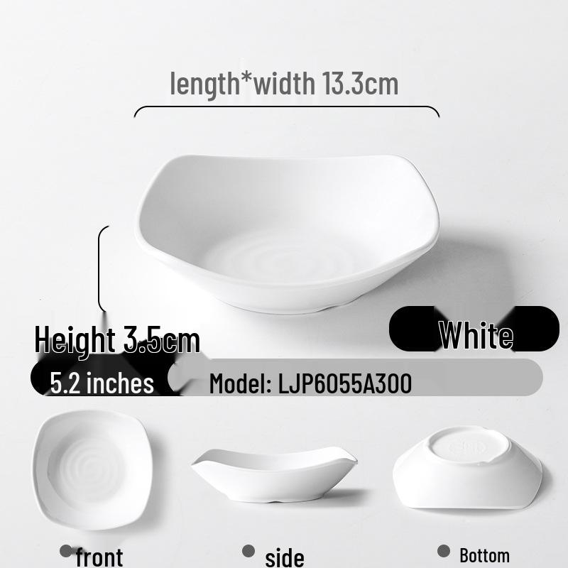 Zweifarbige Melamin-Tischware: Kleines Schalen- und Schalenset für Buffet und Grill-Dipsaucen.