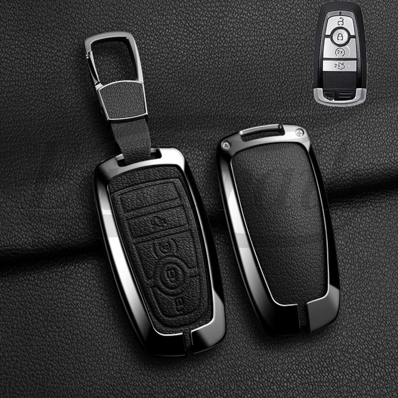 Car Key Case Holder Cover for Ford Mondeo Explorer Edge Expedition F-450 F-350 F150 Fusion Mustang Everest Accessories Styling