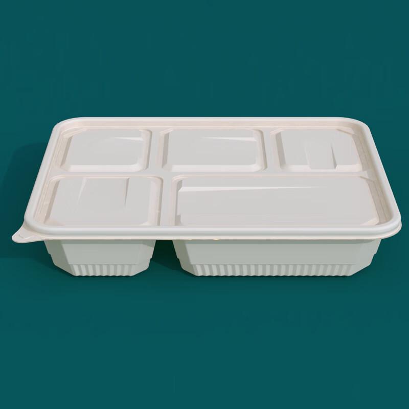 Eco-Friendly 5-Compartment Corn Starch Meal Box