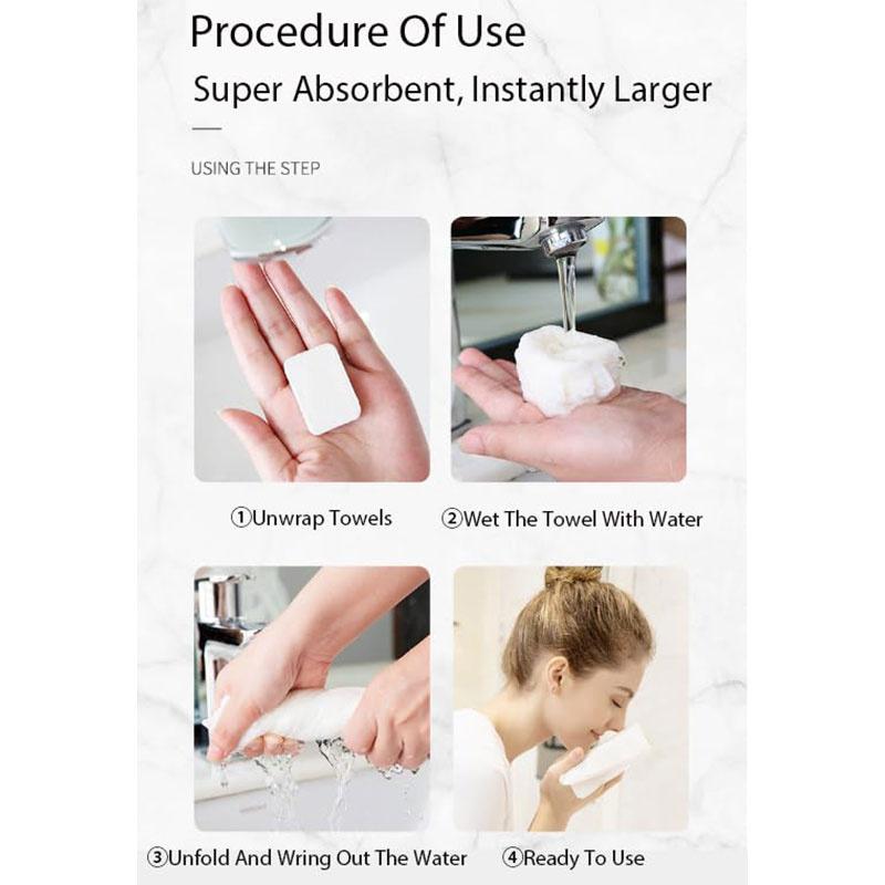 20 Pcs Mini Compressed Towel Tablets Disposable Portable Reusable Towel Towel Thicker Style Magic Compressed
