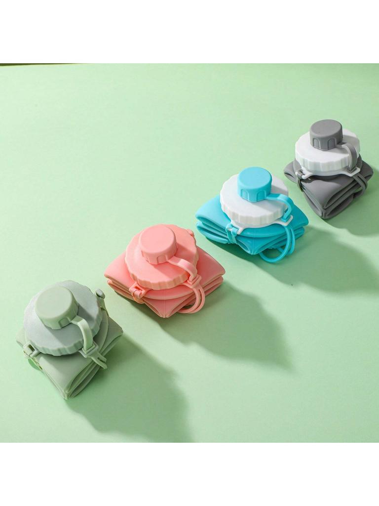 Silicone Collapsible Sports Water Bottles Outdoor Camping Folding Water Cup Large Capacity Travel Foldable Leakproof Kettle