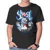 Unisex Crew Neck T-Shirt Papa Puft Graphic Short Sleeve Casual Tee